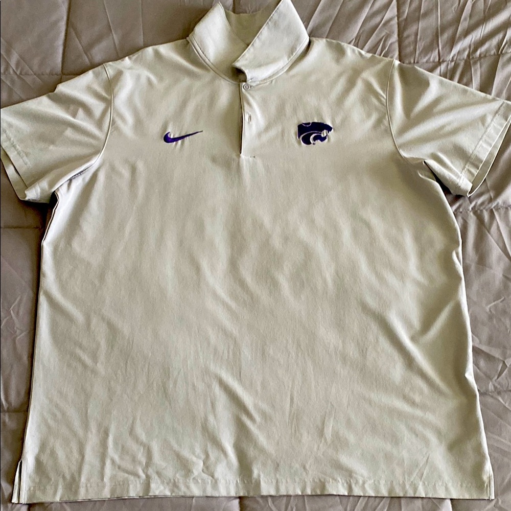 Kansas State Wildcats Nike Sideline Polo Gray - XXL